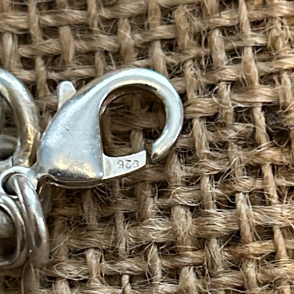 Silver 925 Chain Bracelet with Dog Charm - Picture 3 of 4